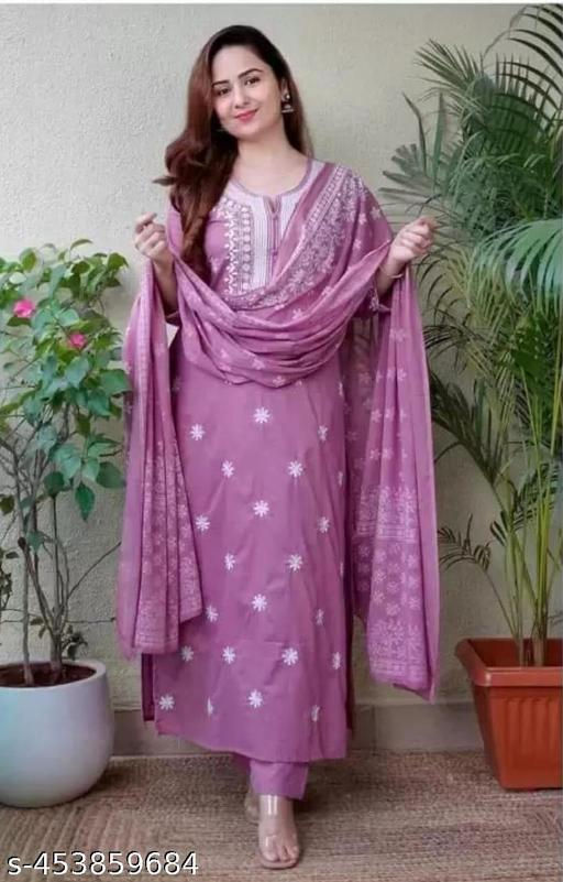 Lavender Kurta Set