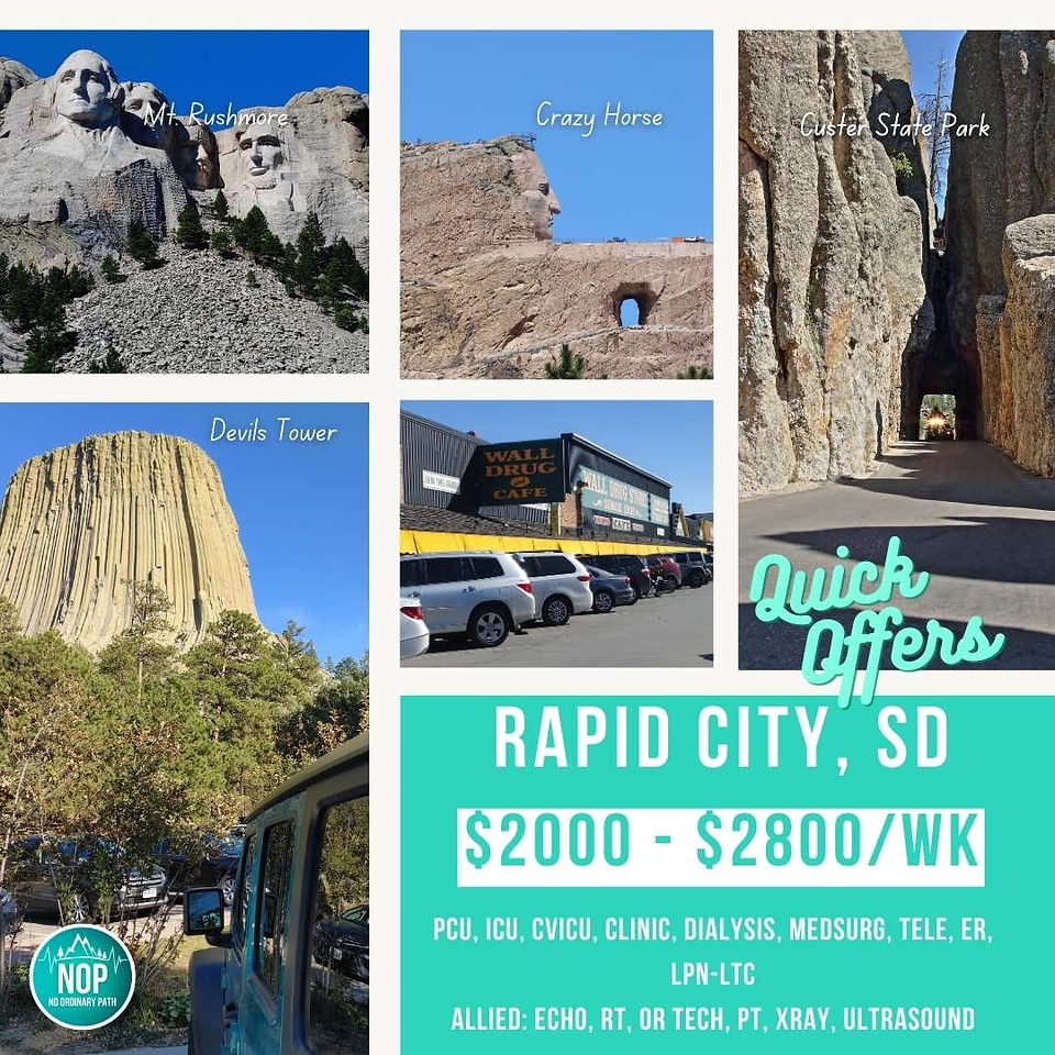 rapid city travel healthcare jobs