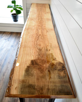 Live-edge Ash Table