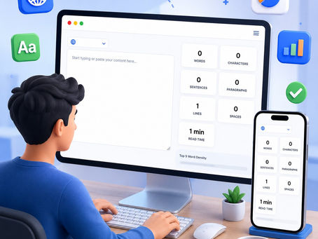 Count Characters And Words: Real-Time Results As You Type