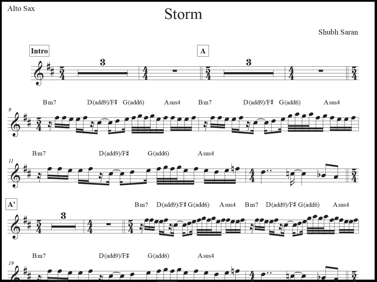 Storm • Alto Sax