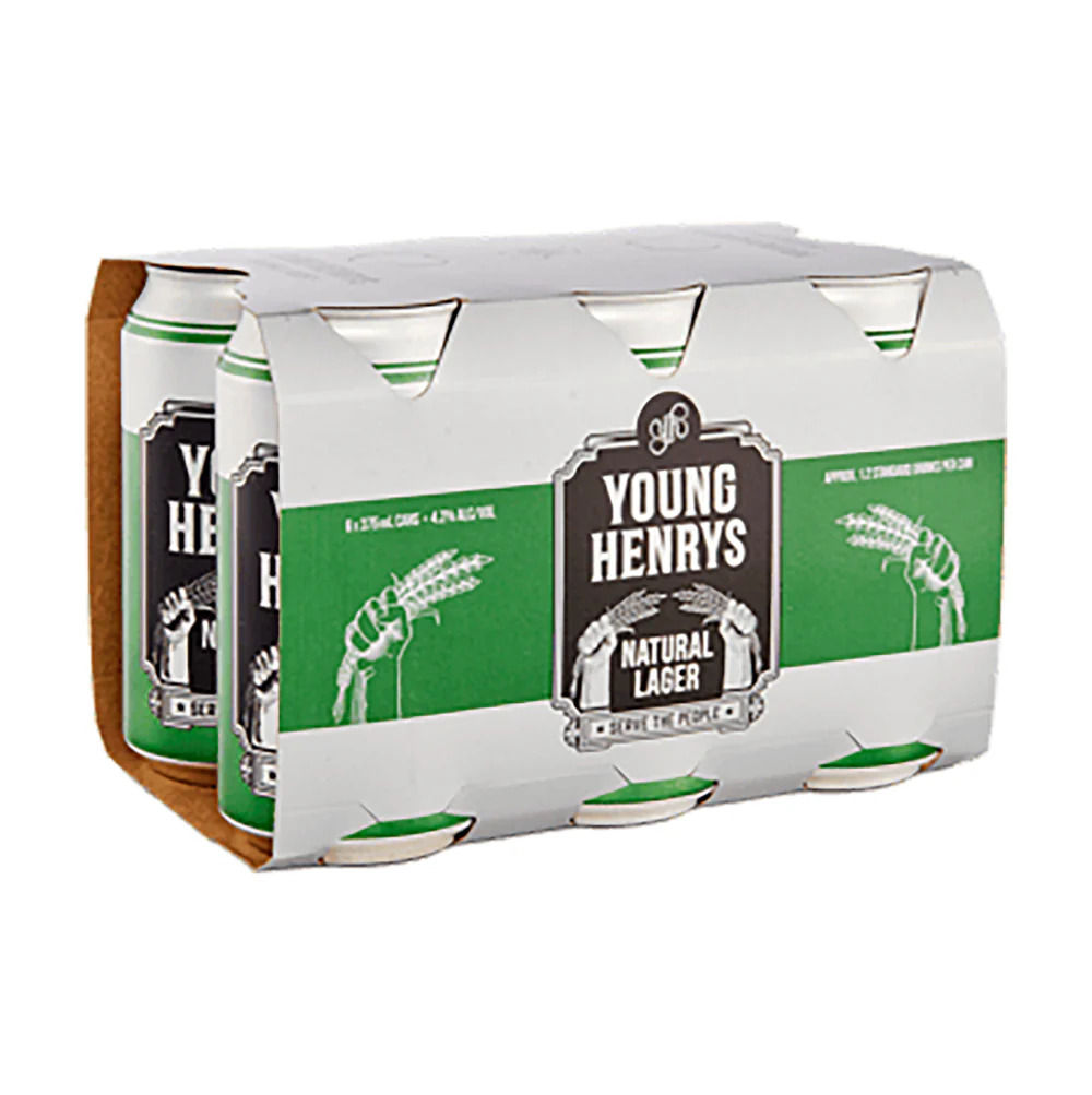 Young Henrys Natural Lager Cans 6*375mL