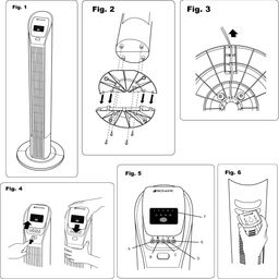 Bionaire Fan Technical drawing