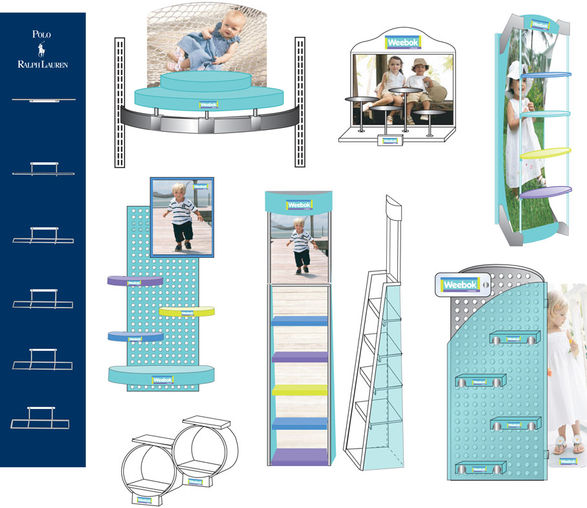 Slat Wall Fixture Renderings