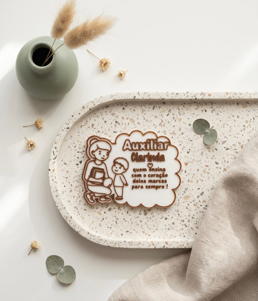 Miniatura: Set Personalizado Lembranças p Educadoras e Auxiliaries