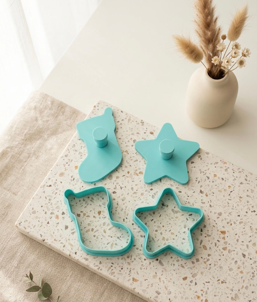 Miniatura: Set 2 Cortadores de Biscoitos ou p/ Trabalhos Criativos e DIY