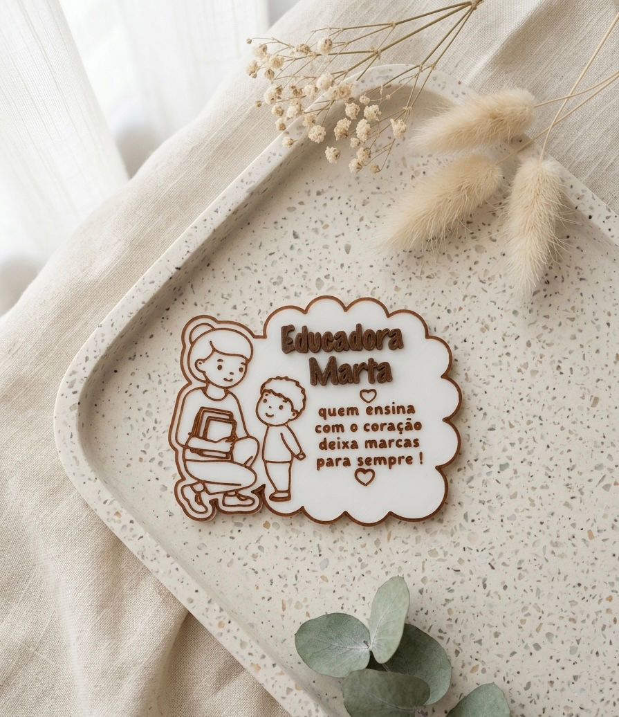 Miniatura: Set Personalizado Lembranças p Educadoras e Auxiliaries