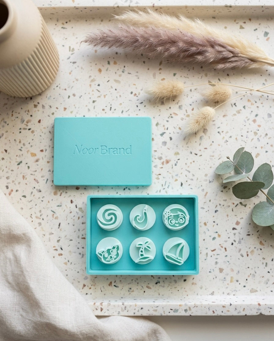 Miniatura: Set 6 Carimbos Brigadeiro Tema Moana