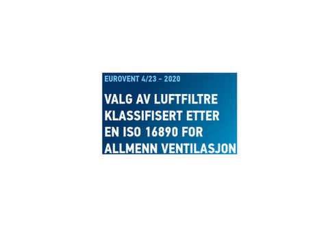 Eurovent 4/23 - 2020 Valg av luftfiltre