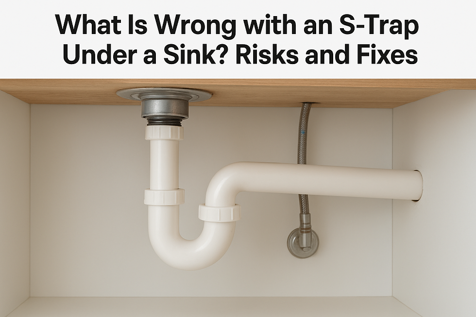What Is Wrong with an S-Trap Under a Sink? Risks and Fixes