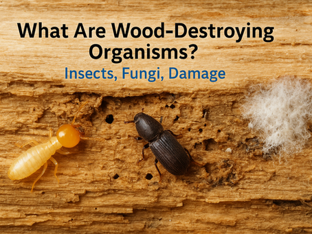 What Are Wood-Destroying Organisms? Insects, Fungi, Damage
