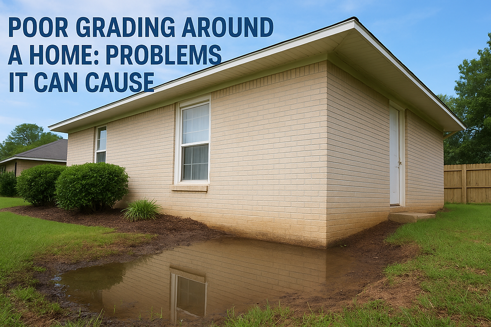 Poor Grading around a Home: Problems It Can Cause
