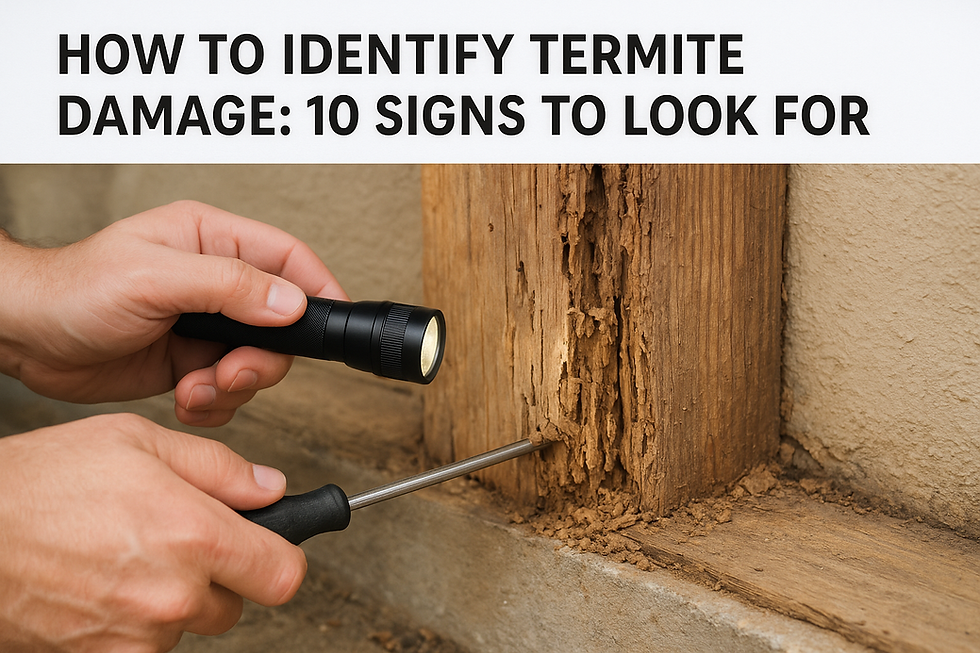 How To Identify Termite Damage: 10 Signs To Look For