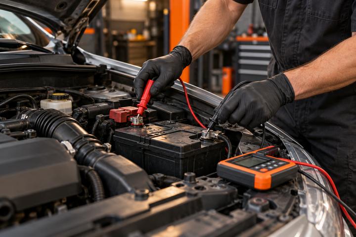 Testing a vehicle battery