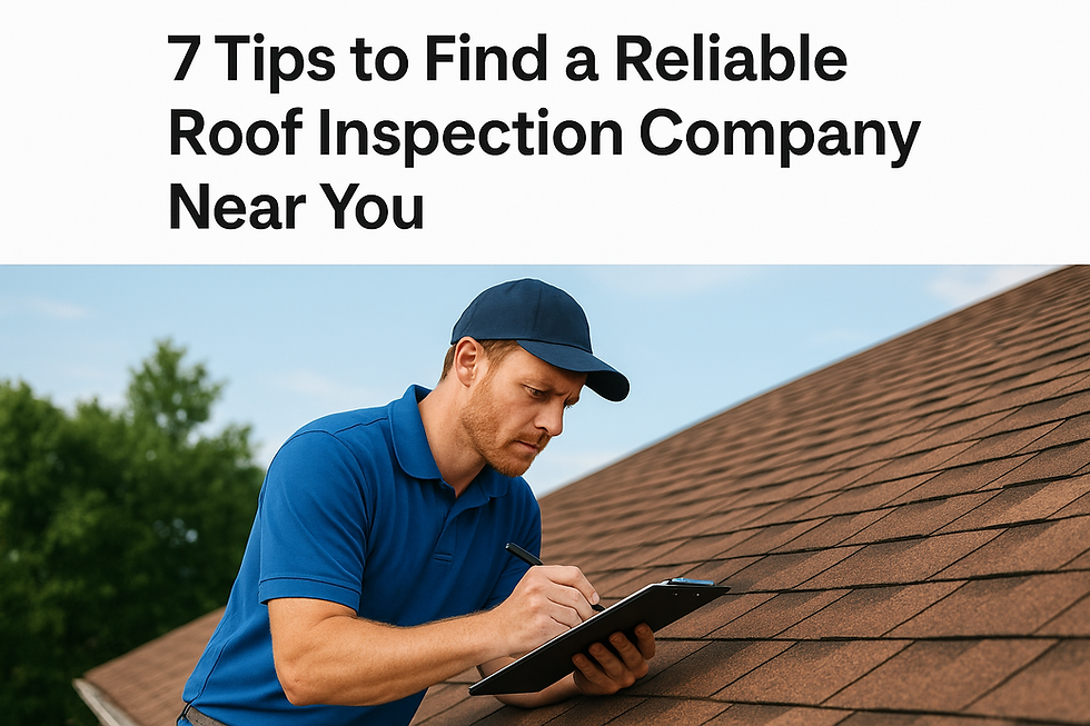 7 Tips to Find a Reliable Roof Inspection Company Near You