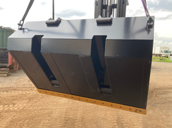 Hydraulic Bucket to suit Merlo farm equipment, from start to finish, with Designing, CNC Profile Cut