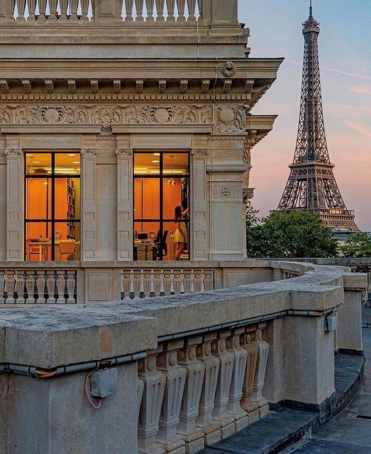 The view of the Eiffel Tower