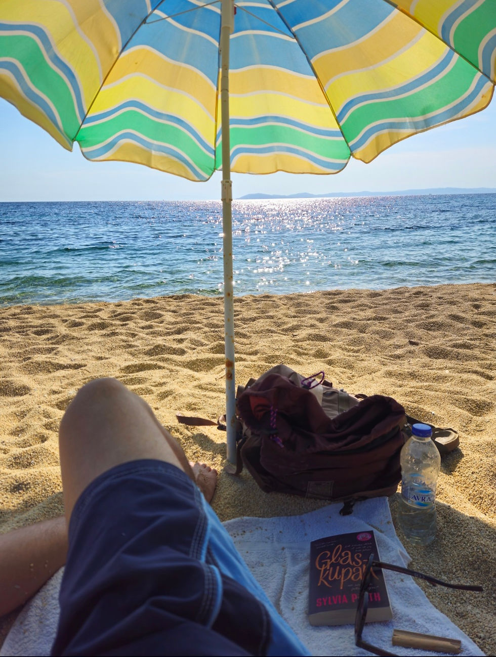 at the beach