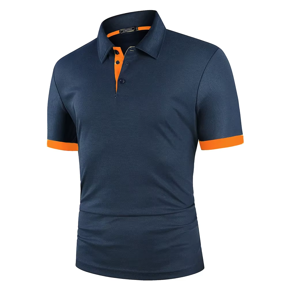 Men's Contrast Color Polo Shirt — VAKRA