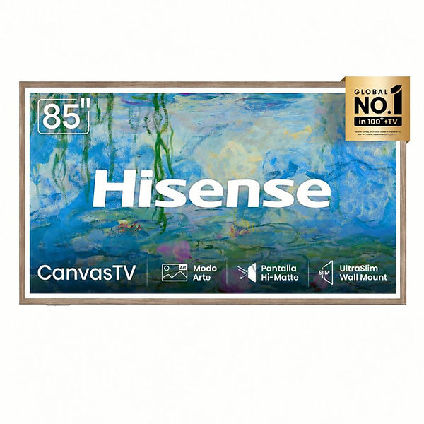 HISENSE TELEVISOR 85 S7SG CANVASTV 4K QLED 144HZ GOOGLE TV