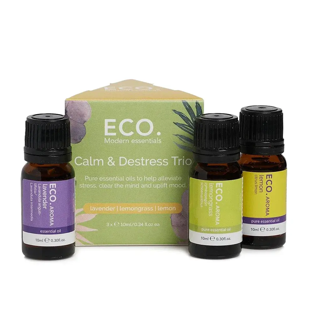Calm & Destress Essential Oil Trio