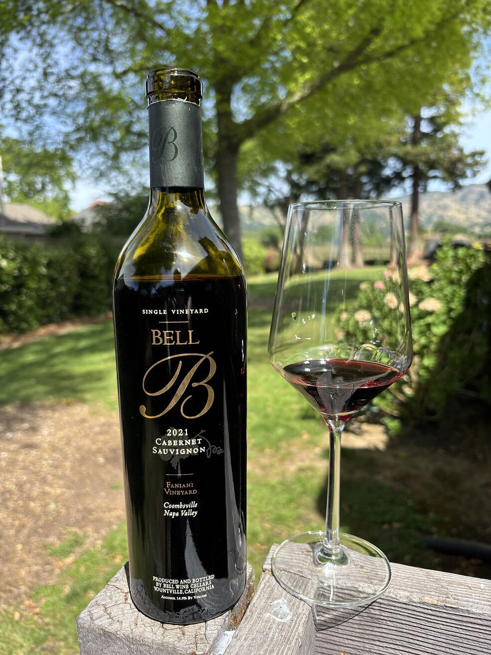 Bottle of 2021 Bell Wine Cellars Faniani Vineyard Cabernet Sauvignon