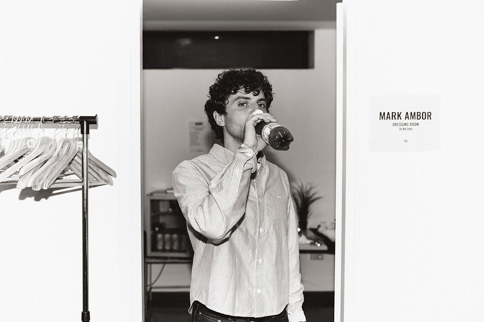Me chugging water backstage in Milan. Whenever I'm on tour, I make sure I drink an insane amount of water because I've heard it keeps you healthy. And I’m a hypochondriac.