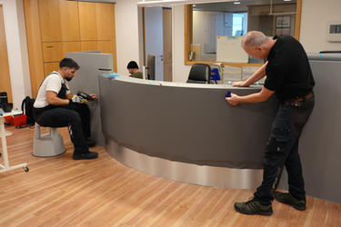 Neu foliert Arzt Praxis Klinik Köln Monteure