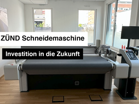 Die Zünd Schneidemaschine ist eingezogen: Unser zweites größeres Investment diese Jahr bei Folira