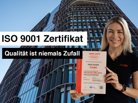 Titelbild ISO 9001 Zertifikat CEO Jasmin Raich