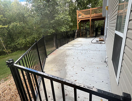 Beautiful fence for patio section