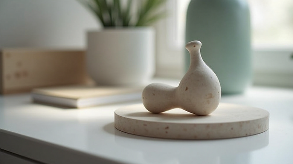 Close-up view of a product design prototype