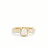 Thumbnail: Octagon Halo Pave Shank Ring