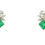 Thumbnail: Luxe Art Deco Emerald and Diamond Earrings