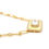 Thumbnail: Rectangular Pendant  Paperclip Chain Necklace
