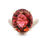 Thumbnail: Round Pink Tourmaline Pave Accent Ring