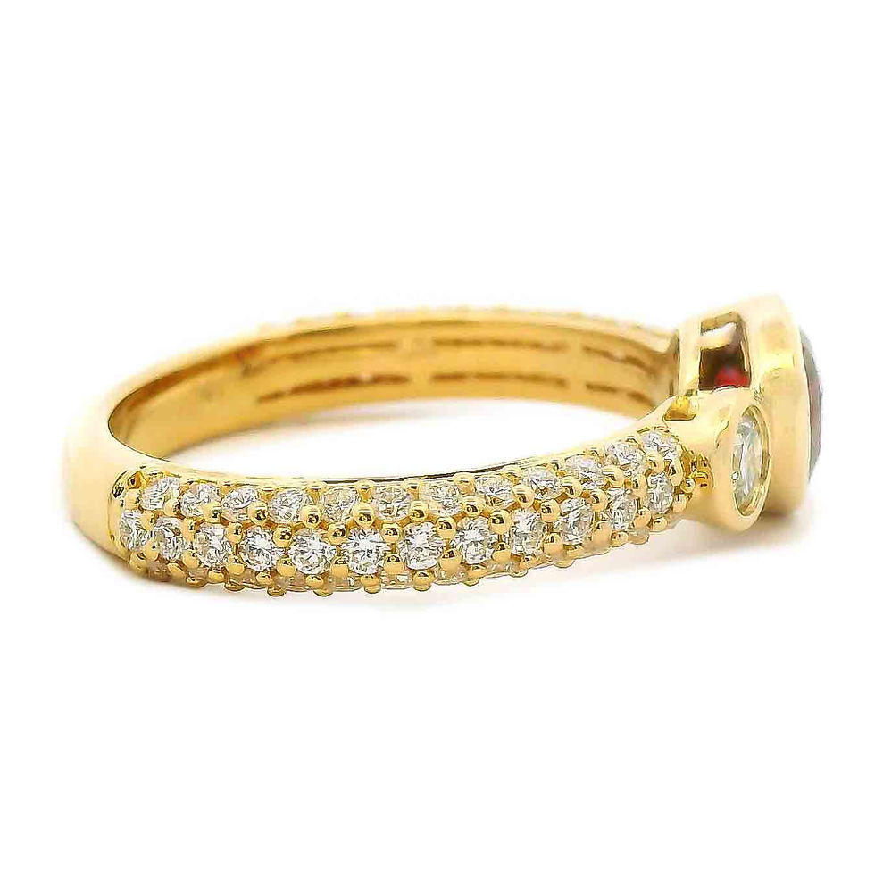 Thumbnail: Bezel Set Ruby Ring