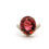 Thumbnail: Round Pink Tourmaline Pave Accent Ring