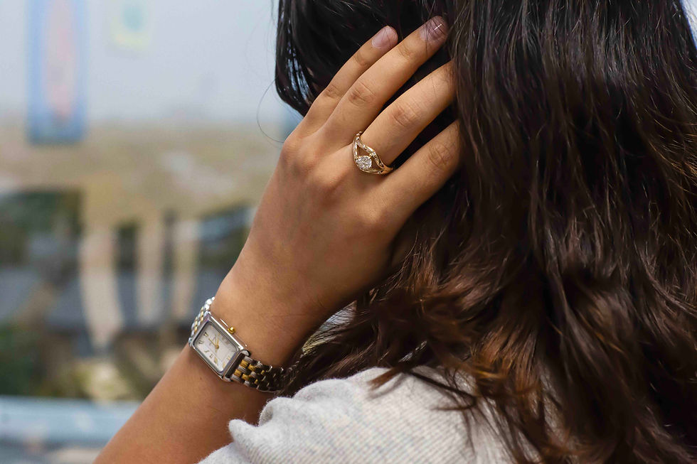 Thumbnail: NSEW Burnished Open Ring