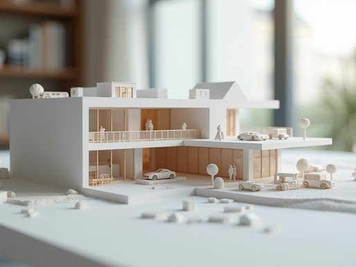Concept design review showing property layouts, site considerations and development planning documents.