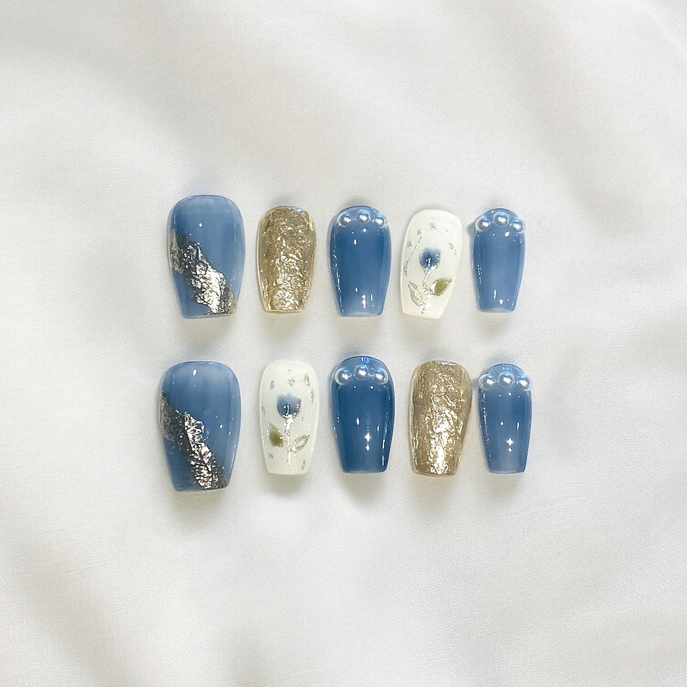 Blue Pearl Garden Press-Ons