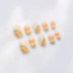 Crystal Blush Lemonade press on nail