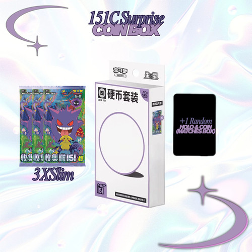151C Surprise Coin Box 3 Slim Pack Pokémon TCG | Kelscollectibles