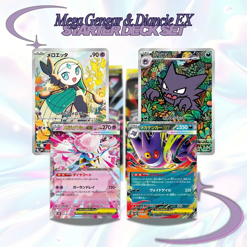 Mega Gengar Diancie EX Starter Deck Pokemon TCG Phantasmal Flames Mega