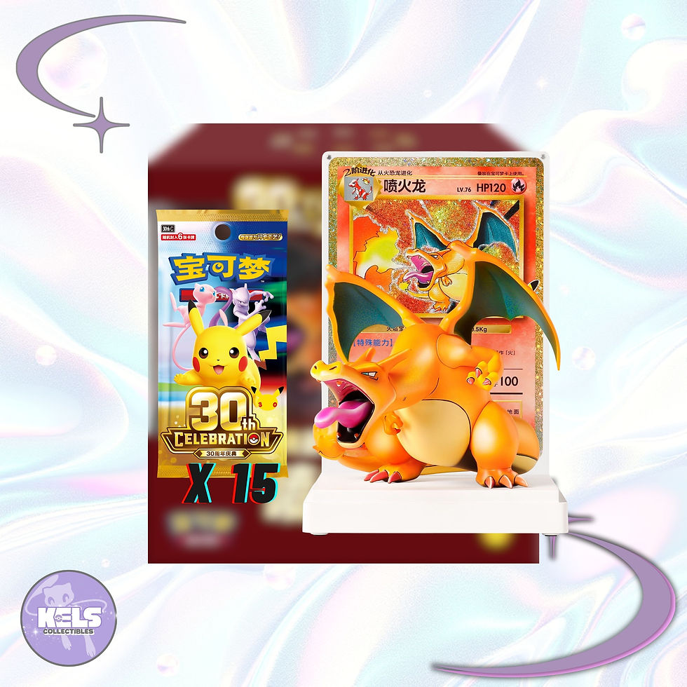 Premium Charizard collectible figure from 30th Anniversary set