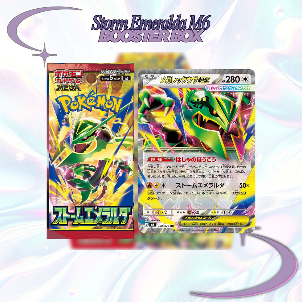 Storm Emeralda M6 Japanese pack Mega Rayquaza ex RR 058 076 280 HP card