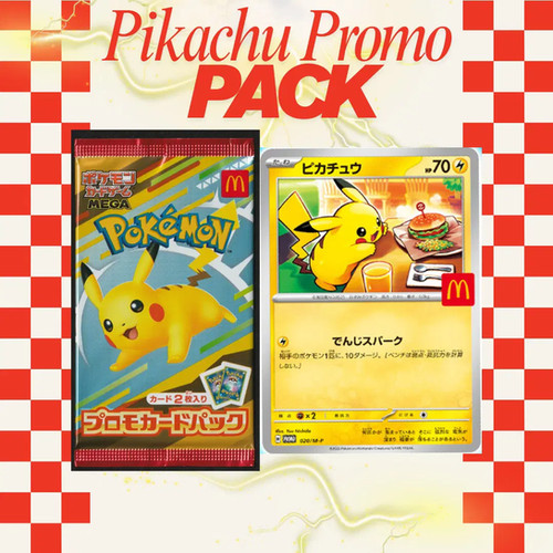 Mcdonald's Pikachu Promo Pack Japanese 020/M-P - Exclusive at