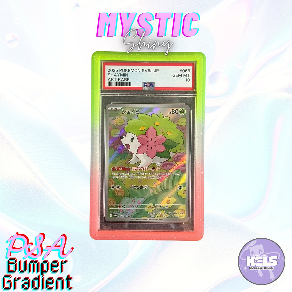 PSA Gradient Slab bumper Graded Guard Pink Green