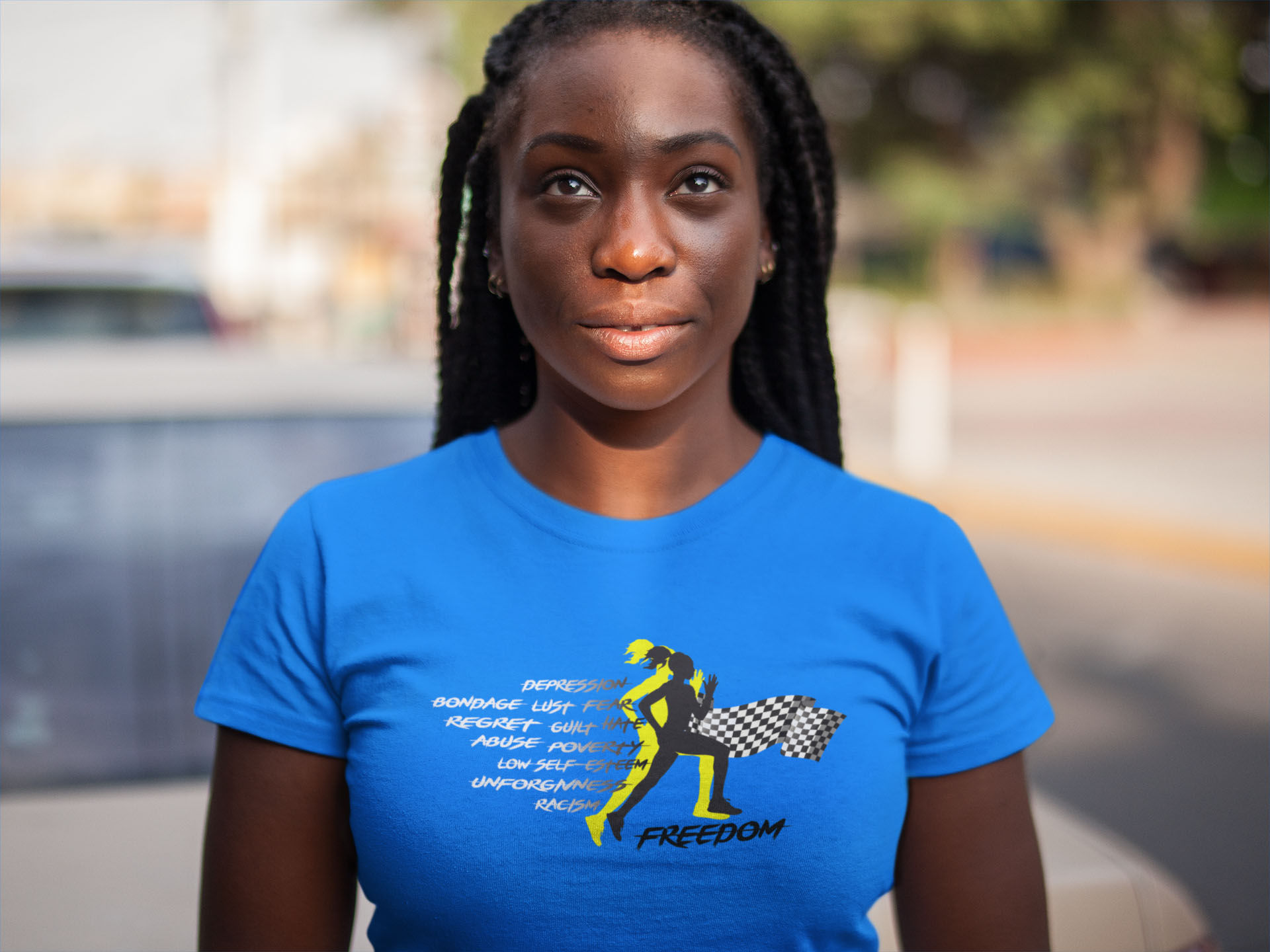 Women's Royal Blue Freedom T-Shirt