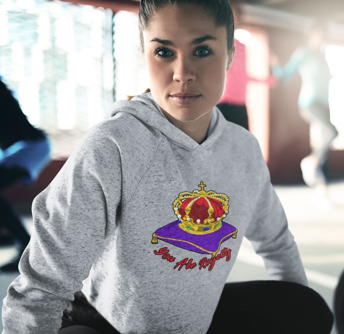 You Are Royalty (Crown of Life) Graphite Heather Gray Hoodie